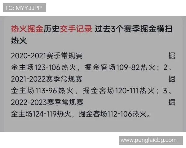 掘金与热火历史交锋记录分析及比分回顾